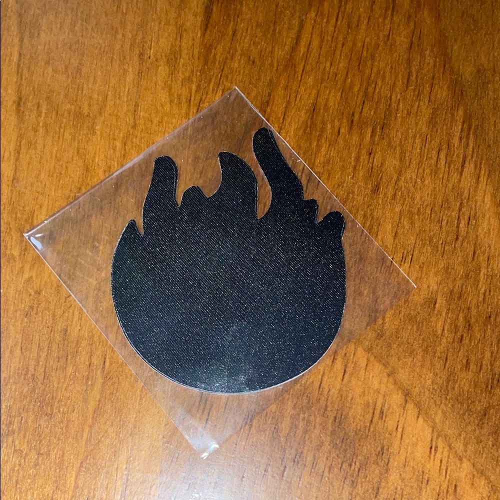 Black Fire Flame Pasties
